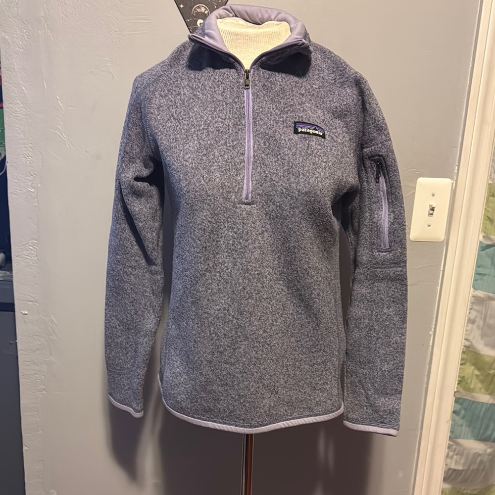 Patagonia Heathered Lavender Quarter-Zip